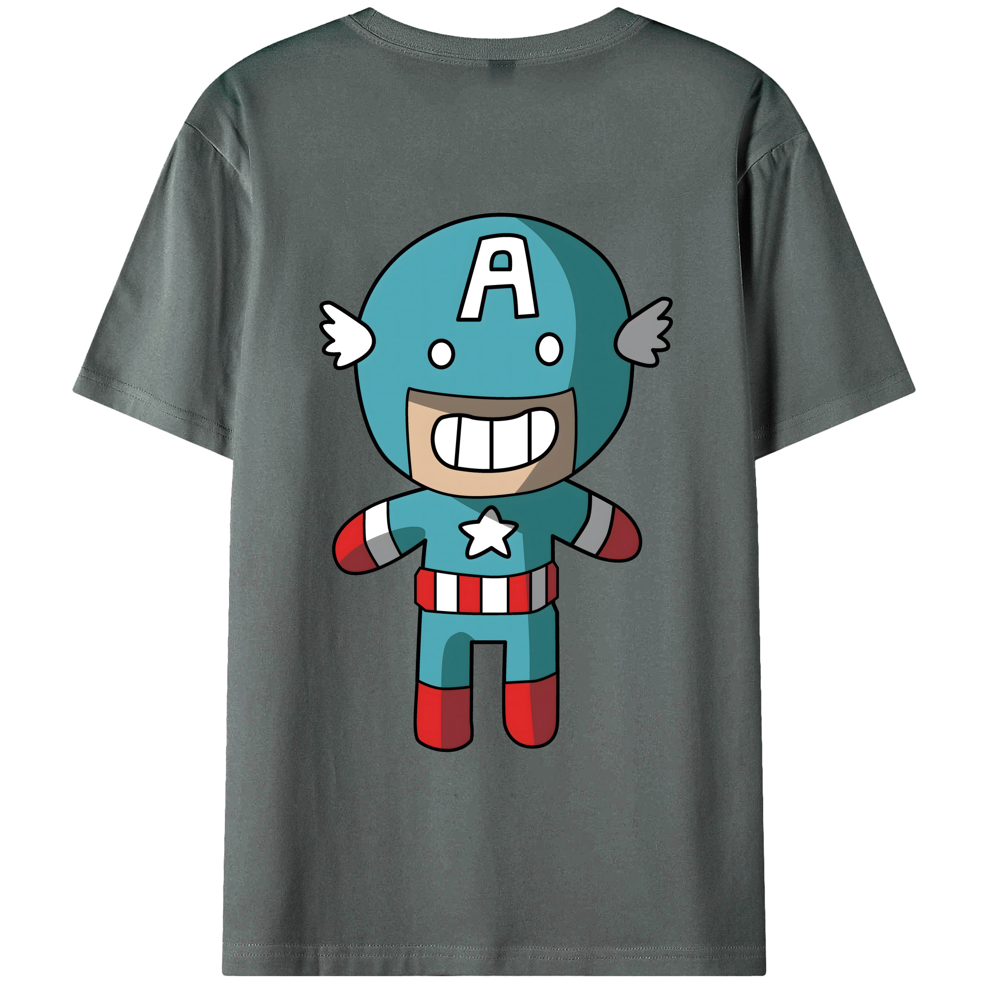 （画像用） アベンジャーズ The Avengers 綿100％ メンズ半袖Tシャツ（バックプリント） 通気性